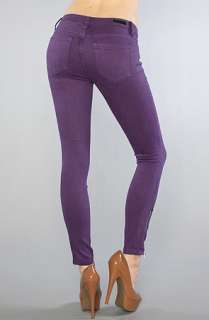 Blank Denim The Spray On Side Zipper Jean in Purple People  Karmaloop 
