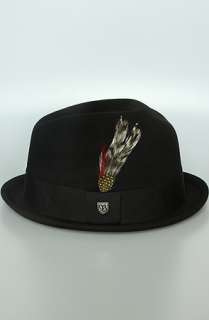 Brixton The Gain Crushable Felt Fedora in Black  Karmaloop 