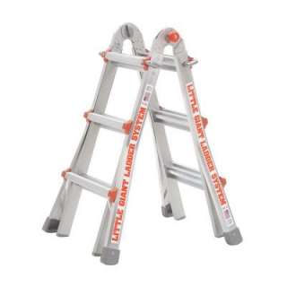  Giant Ladder Systems 13 ft. Classic Aluminum Multi Position Ladder 