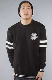 Crooks and Castles The Medusa Crest Crewneck Sweatshirt in Black 