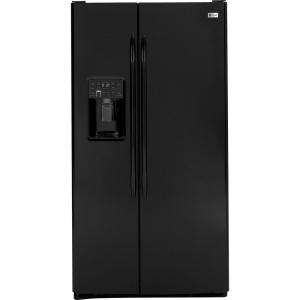   Profile 29.1 cu. ft. 35.75 in. Wide Side by Side Refrigerator in Black