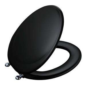 KOHLER Revival Elongated Closed Front Toilet Seat With Polished Chrome 