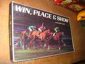 Vintage Old 3M SPORTS BOARD GAME WIN PLACE & SHOW 1966 HORSE RACING 