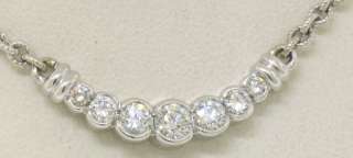 14k W. Gold & Platinum Unbelievable Diamond Necklace  