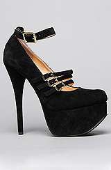 Sole Boutique The Pam Per Shoe in Black Suede