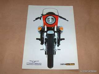 NOS Vintage Moto Guzzi 850 Lemans MK1 Brochure Excellent RED  