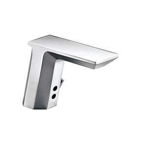 KOHLER Geometric Battery Powered Touchless Bathroom Faucet in Polished 