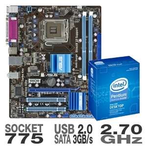 Asus P5G41T M LX Motherboard w/ Intel Pentium Dual Core E5400 