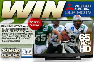 ’s “Win a Mitsubishi 65” HDTV a Week 