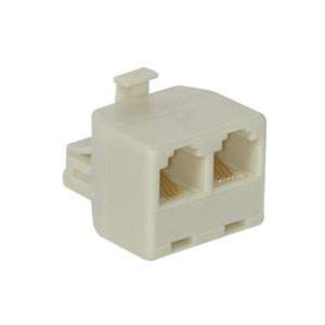 Cables To Go RJ 11 Male to Female/Female Jack Splitter  