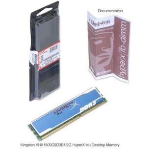 Kingston HyperX Blu KHX1600C9AD3B1/2G Desktop Memory   2GB, PC12800 