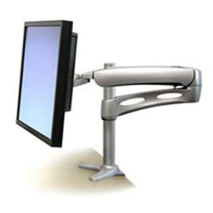 Ergotron 45 179 194 LX Desk Monitor Arm up to 24 LCDs   Silver at 