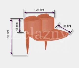 3m Gartenpalisade Beetumrandung steingrau Rasenbord  