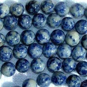 16 Strand BLUE/WHITE SODALITE 10mm Round Beads  