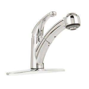 Delta Palo Single Handle Pull Out Sprayer Kitchen Faucet in Chrome 467 