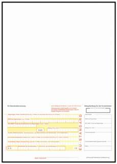 1000xEU Standardüberweisungsformular /Zahlschein ZV5620  