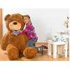 Riesen Teddy Teddybär mit Masche110 cm sehr weich beige  