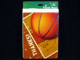 Basketball Theme Thank You Cards Party Supplies  