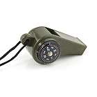 SUPER WHISTLE WITH COMPASS,THERMO​METER MILITARY ARMY