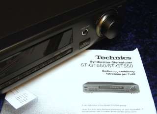 HiFi Synthesizer Tuner TECHNICS ST GT550 RDS AM/FM Stereo Class AA ST 