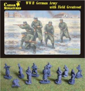 Caesar Miniatures 69 WWII German Army with Field Greatcoat 1/72 Scale 