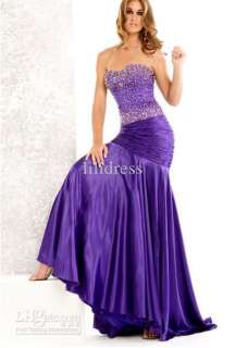 Sweetheart Beaded sexy Party Prom Dresses Mermaid Pageant Eveing Dress 