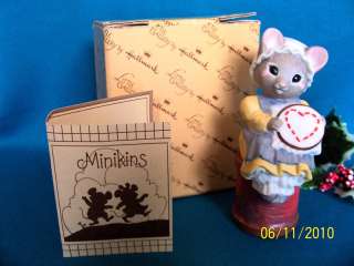 Hallmark Little Gallery 1983 Minikins Mouse Figurine   
