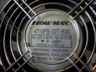 FLOWMAX 4715PS 22T B30 4715PS22TB30 CNC FAN 220V 50/60H  