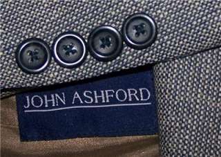   John Ashford NAVY 100% SILK TWEED SB sport coat suit blazer jacket men