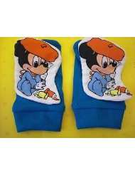 Bieco 12 040203   2 Baby Rasselsöckchen Micky Maus, blau, ab 9 Monate 