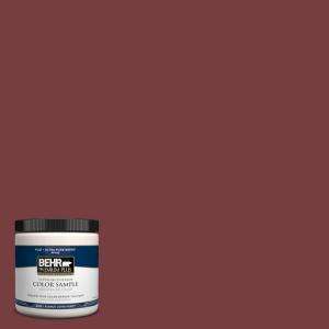 BEHR Premium Plus 8 oz. Velvety Merlot Interior/Exterior Paint Tester 