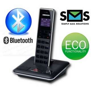   DECT Telefon Bluetooth Full ECO Funktion SMS GAP CLIP LED  
