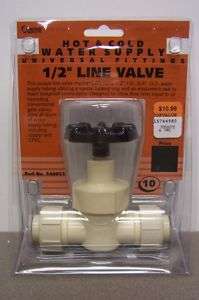 Hot/Cold Water Supply Universal Fitting 1/2 Line Valve  