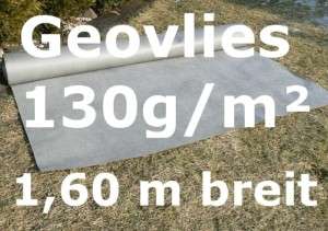 24m² Gartenvlies Vlies Geotextil Unkrautvlies 130g/m²  