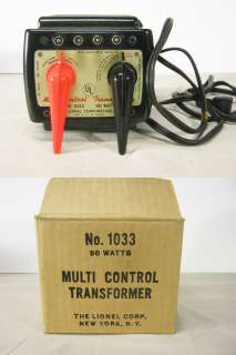 Lionel Multi Control Transformer #1033 USED Good Shape WBox  