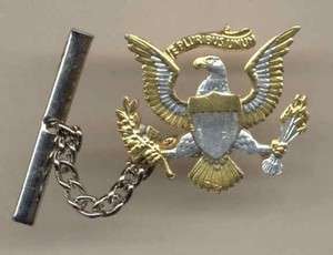 Gold & Silver Kennedy 1/2 Dollar Eagle Cut Out Tie Tack  