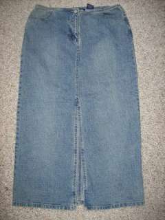 LA Blue Denim Straight Jeans Skirt Size 14 Buy4ShipFREE  