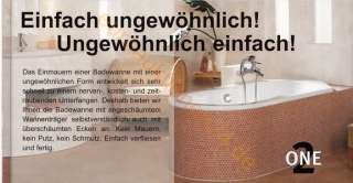 Dusar XELOS Acryl Achteck Badewanne mit angeschäumten Wannenträger 