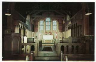 LONGPORT NJ Church of the Redeemer Interior View postcard  