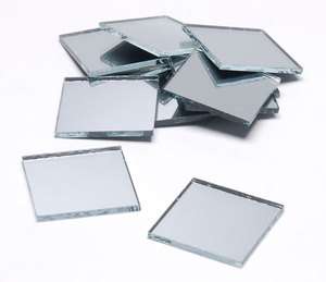 60 Pieces   1/2 inch Square Glass Mirrors   Mosaic Wedding  