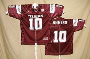 Texas A&M Aggies #10 FOOTBALL JERSEY Colosseum 2XL NWT  