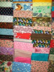 lbs Lot Quilt Variety Cotton Fabrics SCRAPS Crafts Floral Prints 
