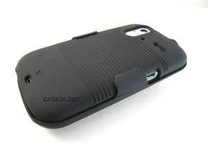 BLACK REAR HARD CASE COVER BELT CLIP HOLSTER FOR HTC AMAZE 4G PHONE 