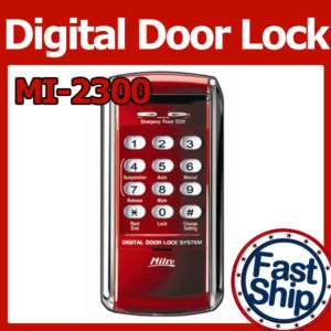 MI 2300 Keyless Digital Door Lock Security DIY RED  