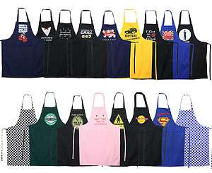 CHEF APRON MENS WOMENS PRINTED BBQ COOKING BUTCHER KITCHEN NOVELTY 18 