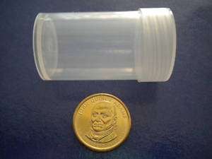 DuraClear Round Coin Tube  Small Dollar  Holds 25 Coins  