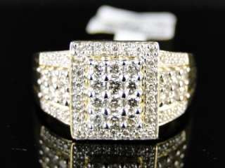 14K LADIES WOMENS YELLOW GOLD ROUND CUT XL DIAMOND ENGAGEMENT RING .63 