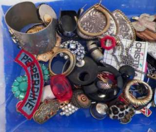  14 Lbs Junk Craft Broken Vintage Jewelry Altered Art Steampunk  