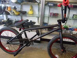 UNITED RECRUIT RN2 FLAT BLACK/RED 2012 BMX BIKE  WITH FREE CABLE COMBO 