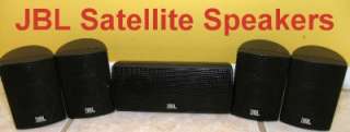 JBL Satellite Surround Sound Speakers + Wall Mounts 135SAT & 135CEN 